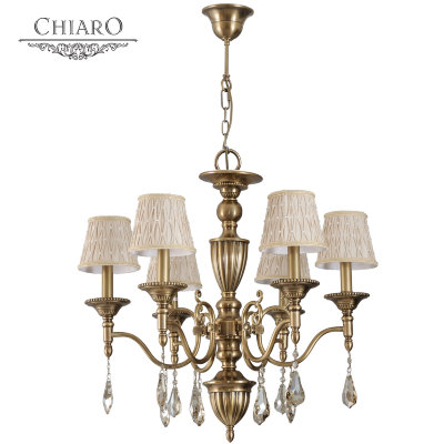 Chiaro № 411010306 (Паула) Паула 6*40W E14 220 V люстра