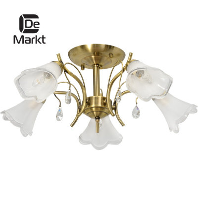 DeMarkt № 256017605 (Флора) Флора бронза 5*60W E14 220 V люстра