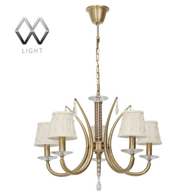 MW-Light № 419010105 (Августина) Августина 5*60W E14 220 V люстра