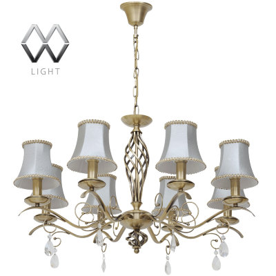 MW-Light № 419010508 (Августина) Августина 8*60W E14 220 V люстра