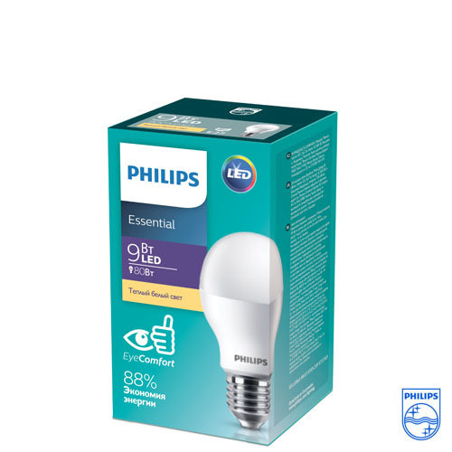 Лампа ESS LEDBulb 9W E27 3000K 230V 1CT (Philips)