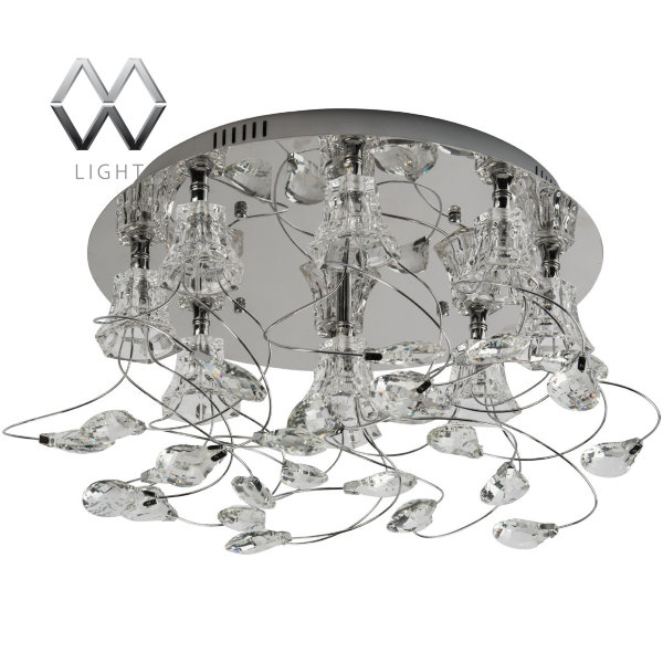 MW-Light № 294015609 (Подснежник) LED люстра (пульт)