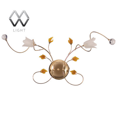 MW-Light № 294022502 (Подснежник) Подснежник золото 2*20W G4 12 V бра