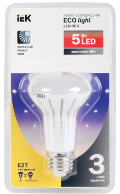 Лампа светодиодная R63 рефлектор 5W E27 (IEK)