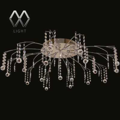 MW-Light № 244017321 (Каскад) Каскад хром 21*20W G4 12 V люстра(пульт)