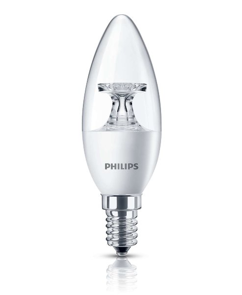 Лампа LED 5.5-40W E14 2700K 230V B35 CL (Philips)
