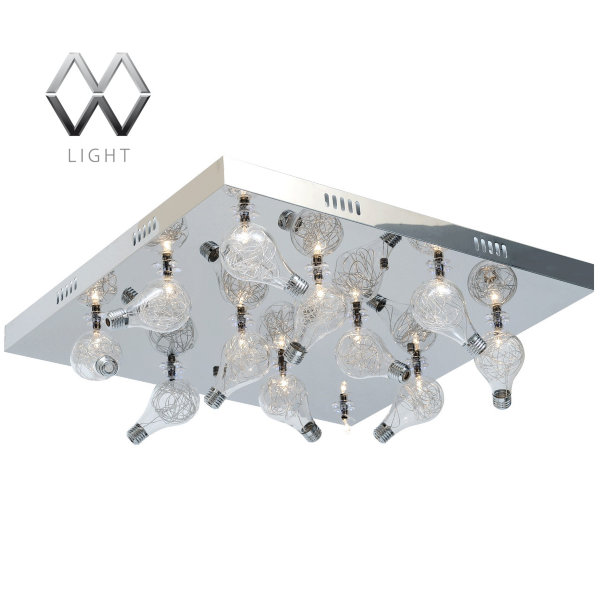 MW-Light № 300010712 (Техно) Техно хром 12*20W G4 12 V LED люстра(пульт)
