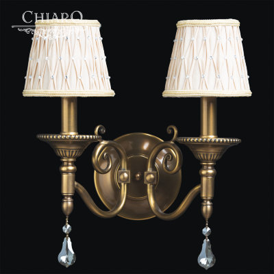 Chiaro № 411020502 (Паула) Паула 2*40W E14 220 V бра