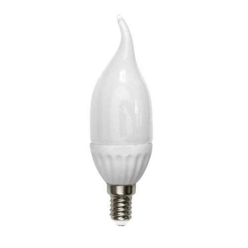 Лампа LED-CW37-6W/WW/E14/FR/DIM AlP01WH